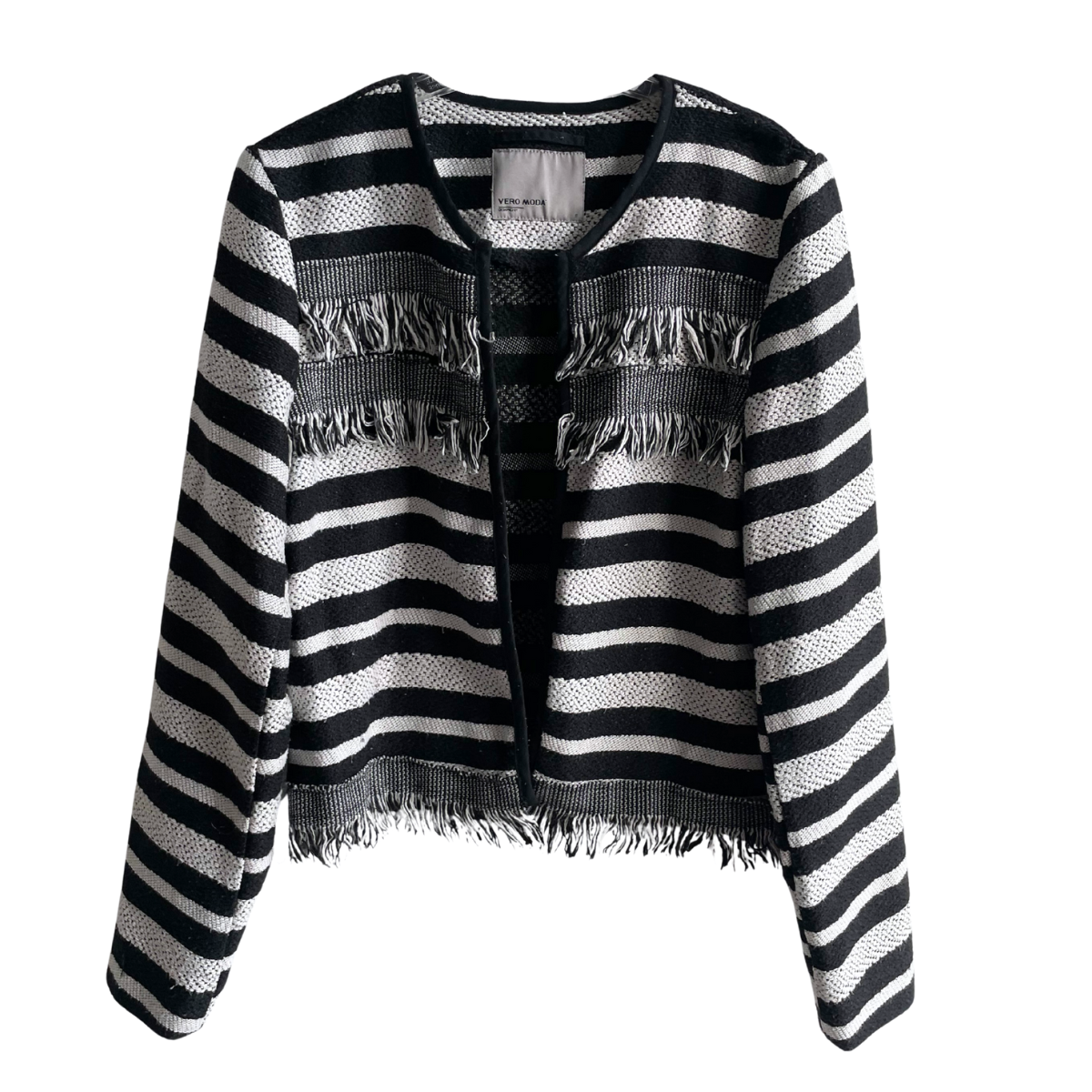 Zwart wit gestreept vestje