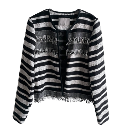 Zwart wit gestreept vestje