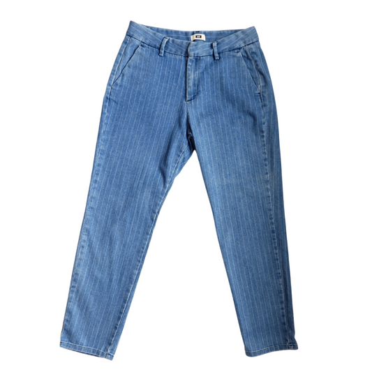 Gestreepte jeans