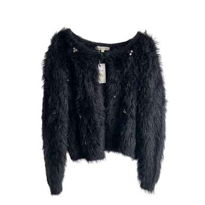 Zwarte zachte gilet