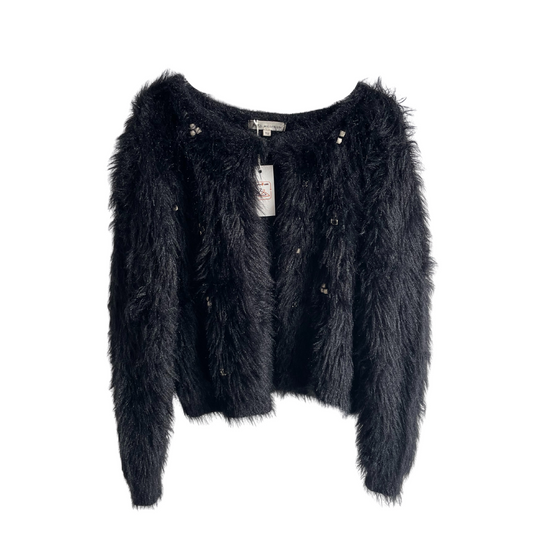 Zwarte zachte gilet