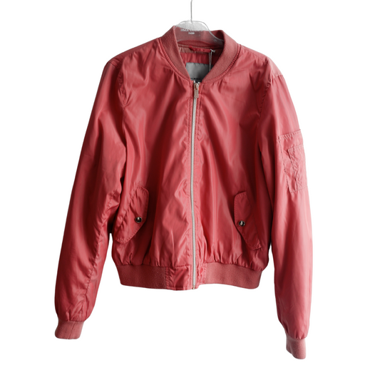 Roze kort jasje gevoerd