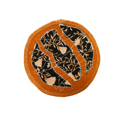 Srunchie oranje ribfluweel