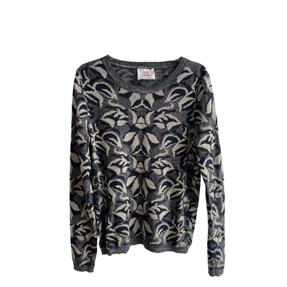 Zwartblauwe trui met glitter