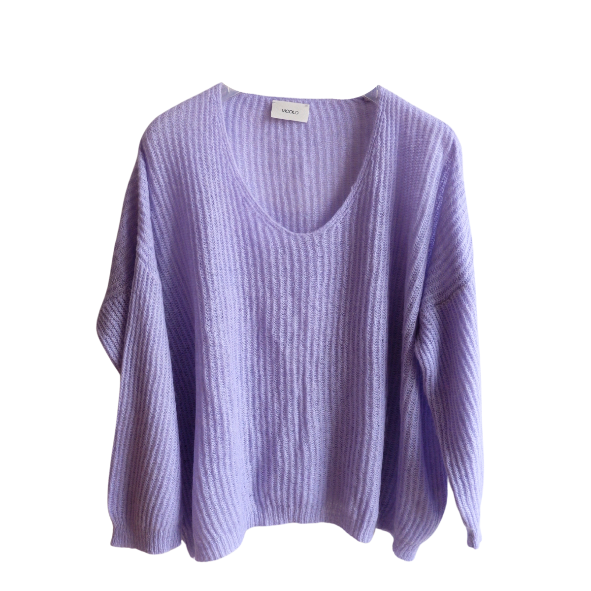Lila trui oversized model
