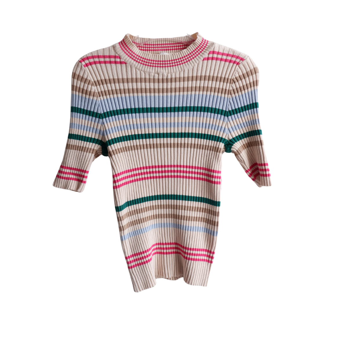 Meerkleurige gestreept shirt