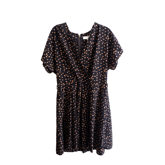 Zwarte zomerjurk met riem
