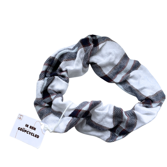 Scrunchie geruit