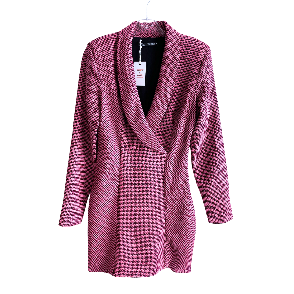 Roze geruit kleedje/lange blouse