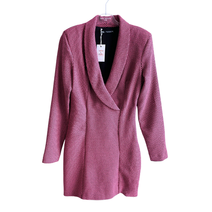 Roze geruit kleedje/lange blouse