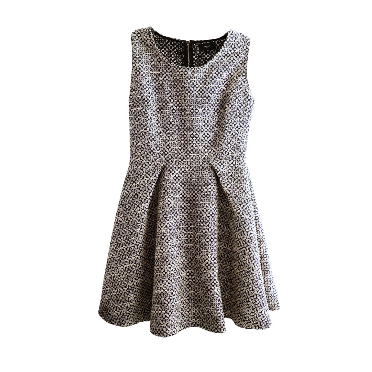 Zwart/wit cocktailjurk