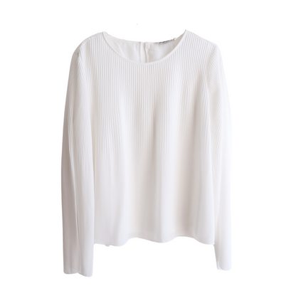 Witte blouse brede mouwen