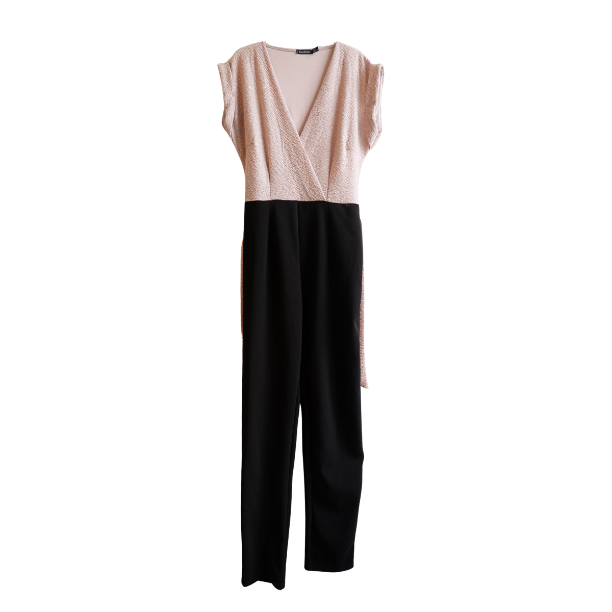 Zwarte/beige broekpak met glitter