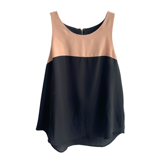 Zwart bruine top