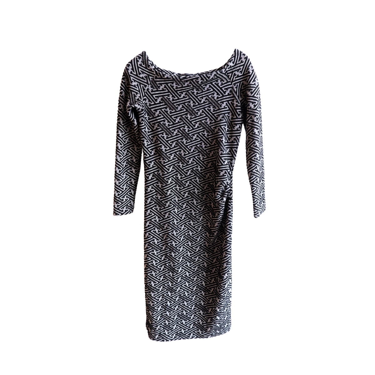 Zwart witte lange jurk NIEUWSTAAT