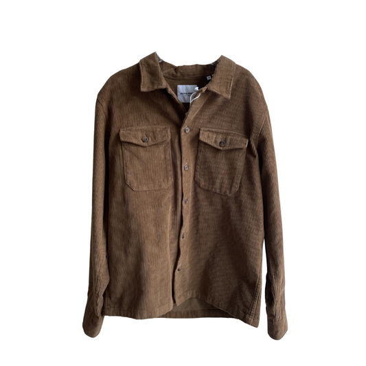Bruin oversized hemd velours