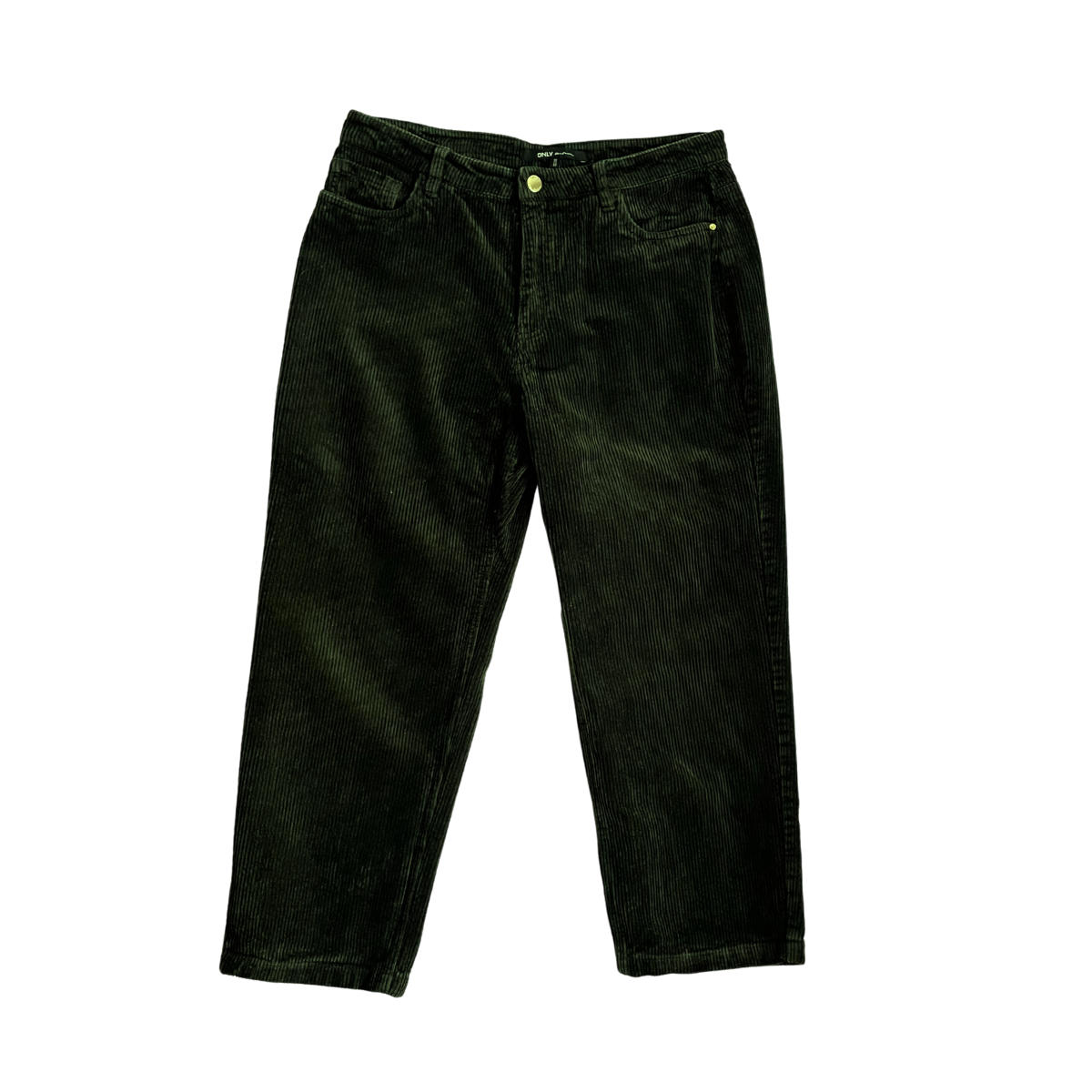 Groene ribfluwelen broek