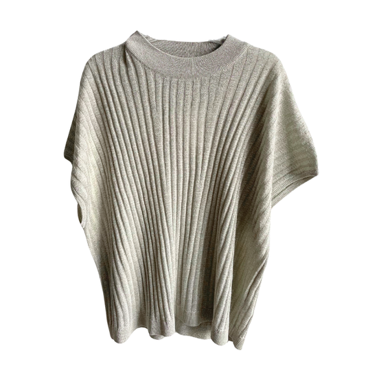 Beige/witte shirt met glitters