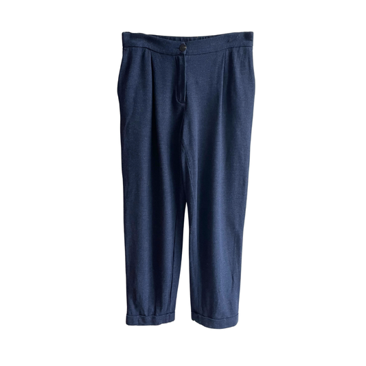 Donkerblauwe zachte broek