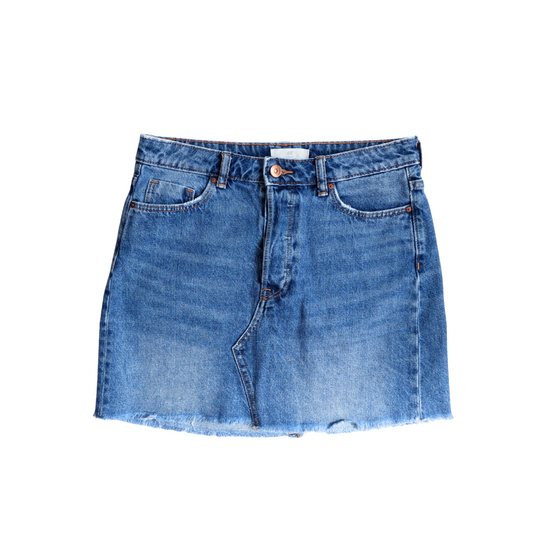 Bauwe jeans rok kort