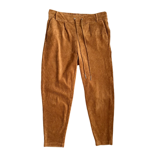 Bruine ribfluwelen broek