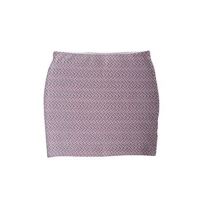 Rood blauw witte rok met rek