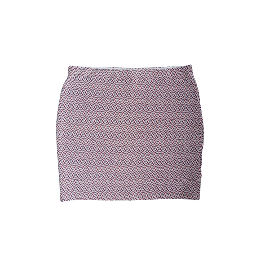 Rood blauw witte rok met rek