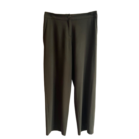 Groenbruine geklede broek