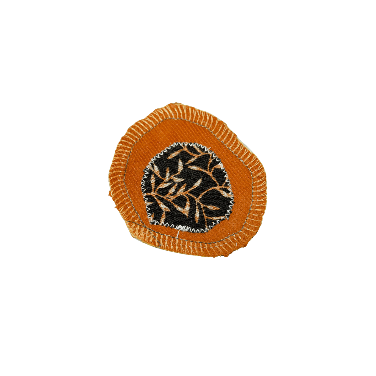Scrunchie oranje ribfluweel