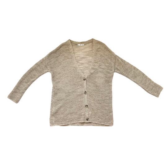 Beige gilet knopen