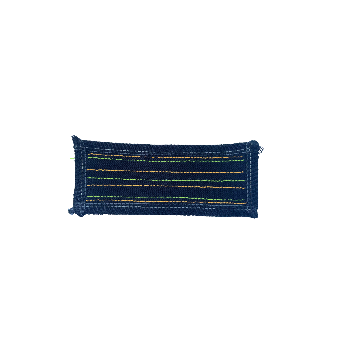 Patch rechtlijnig oranje/groen