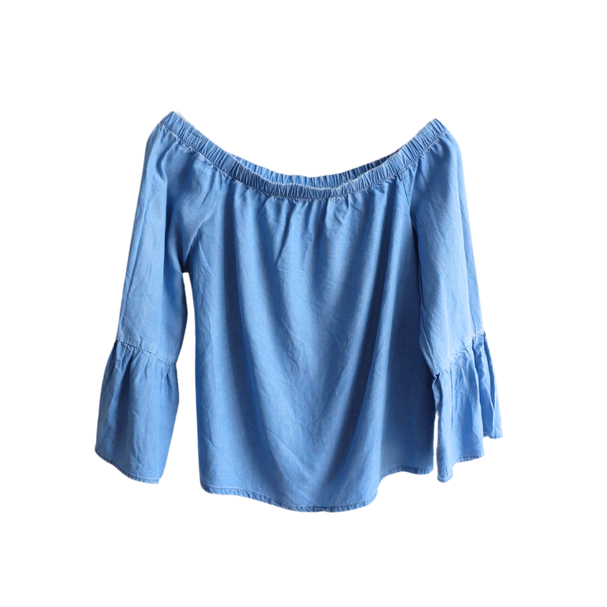 blauwe jeans blouse