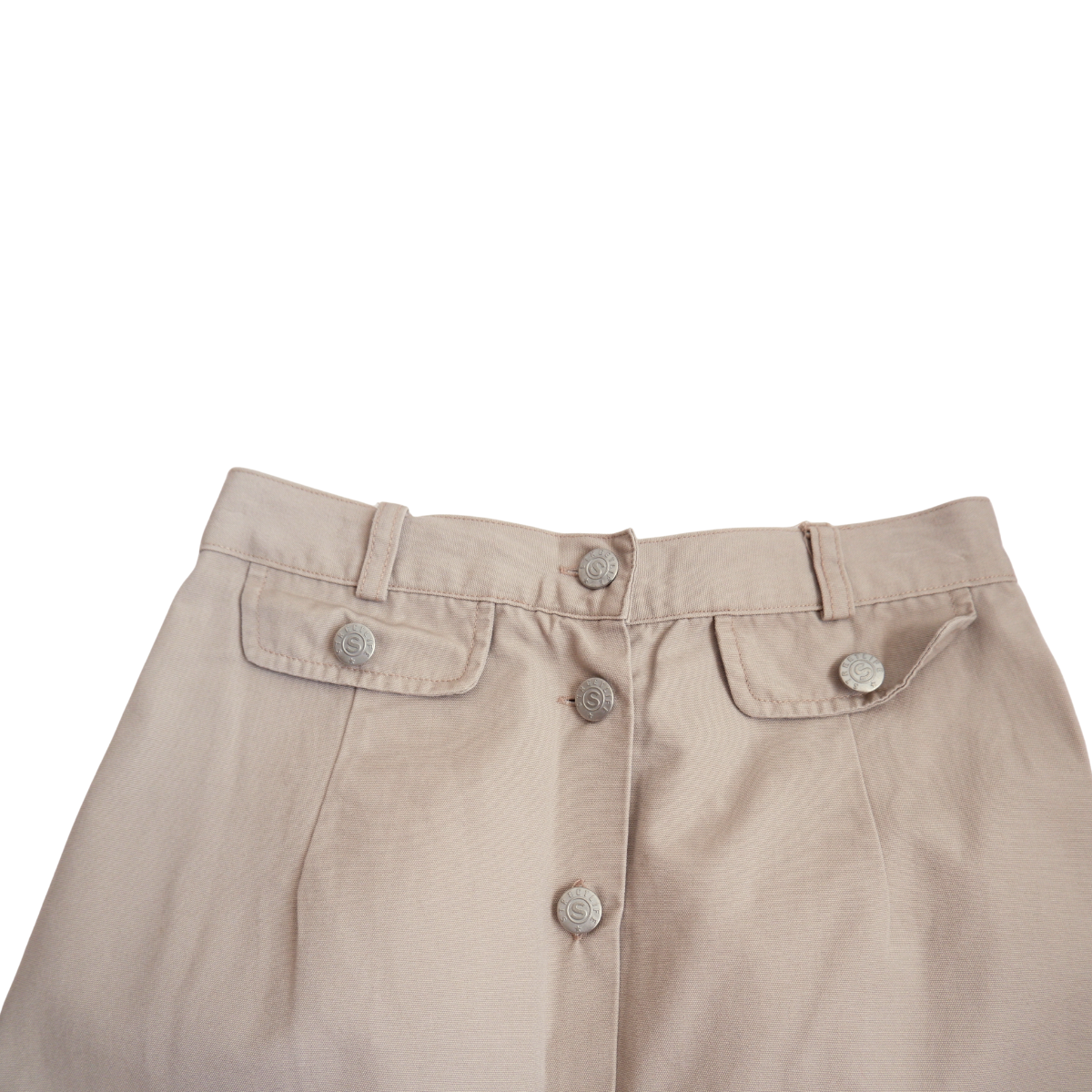 Beige rok met split