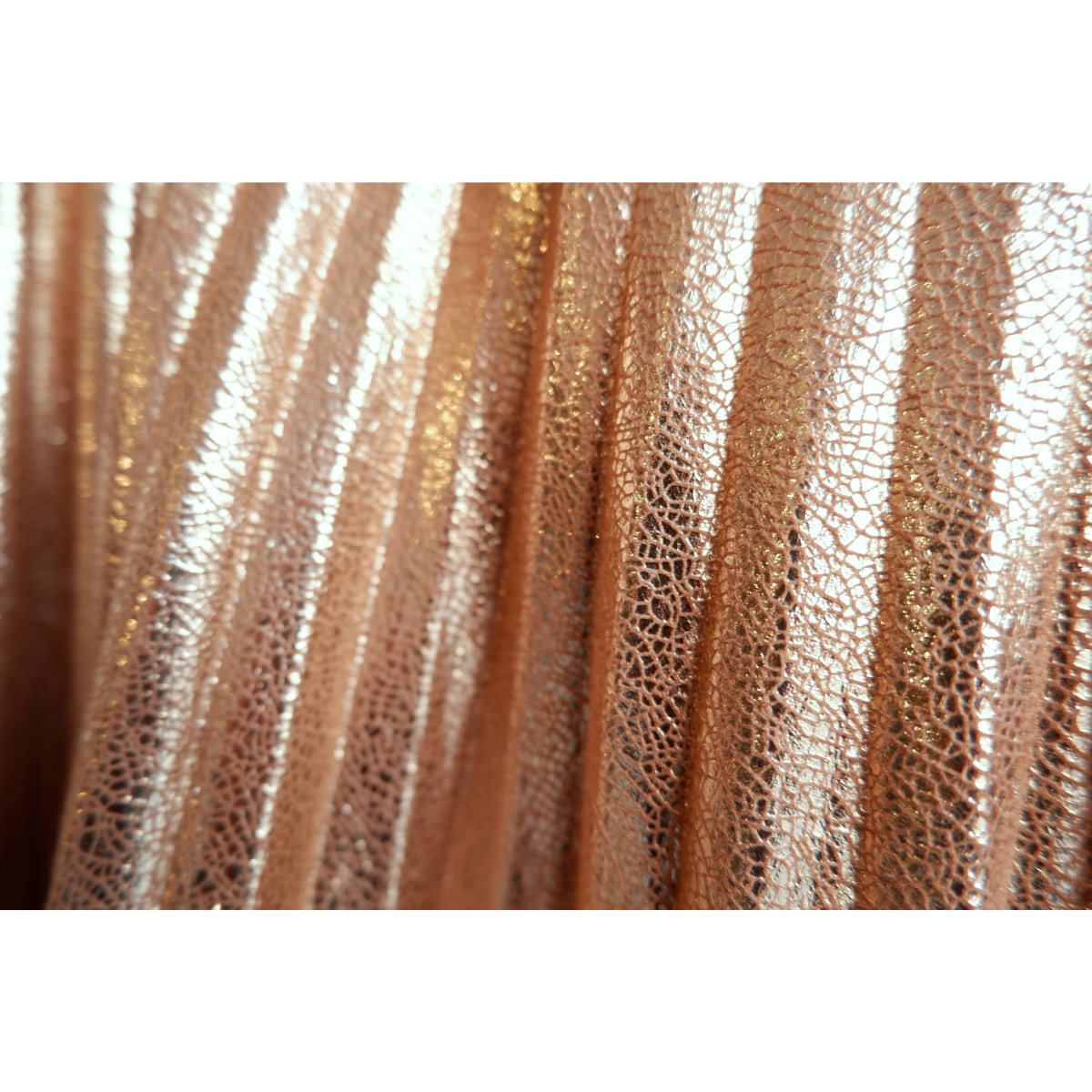 Zalmroze glitter rok