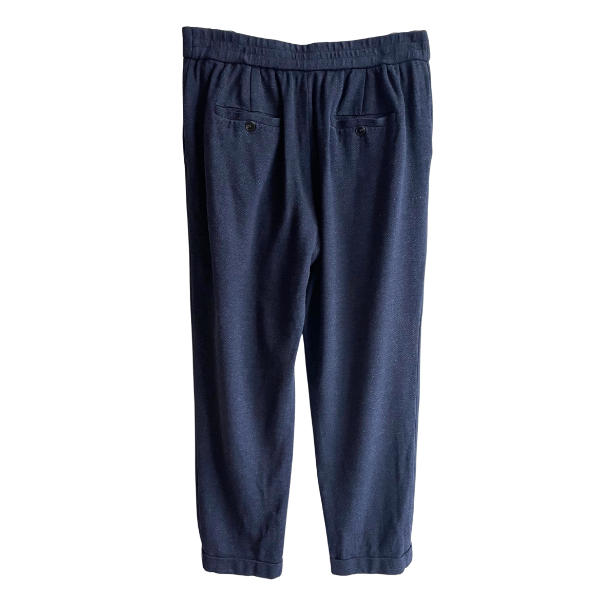 Donkerblauwe zachte broek