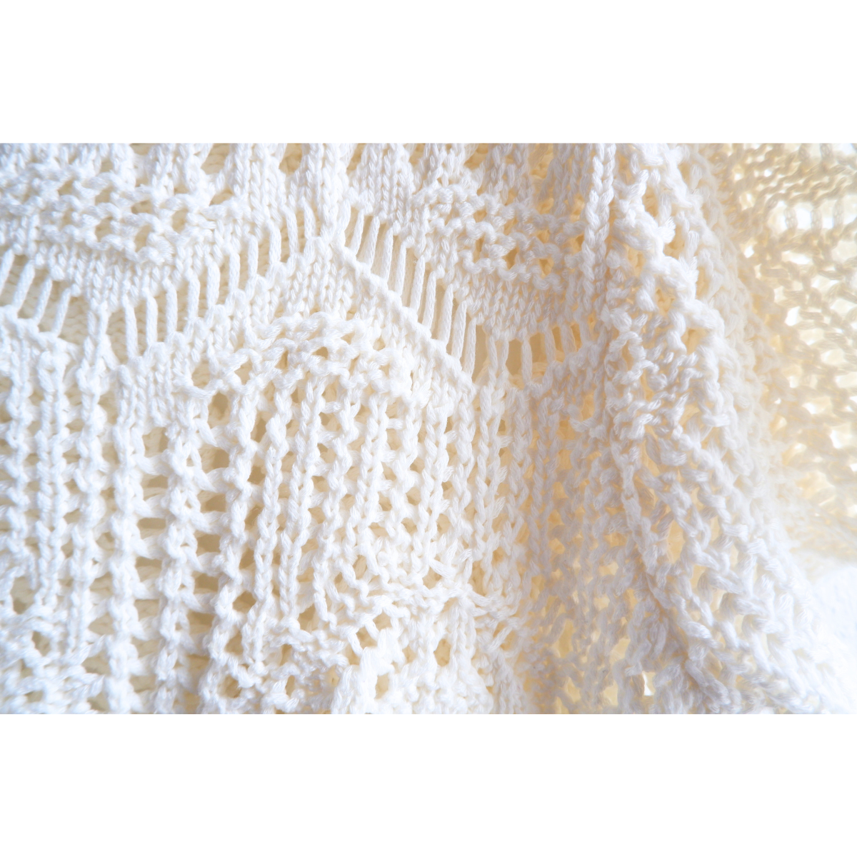 Witte gebreide T-shirt