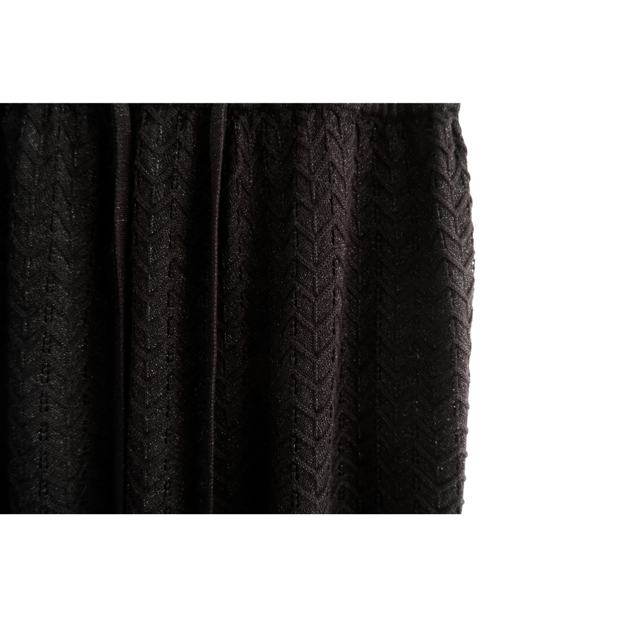 Zwarte gebreide jurk