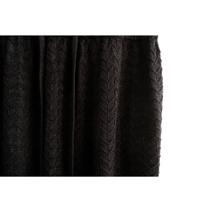 Zwarte gebreide jurk