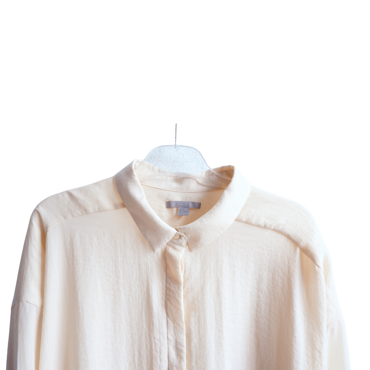 Gebroken witte lange blouse