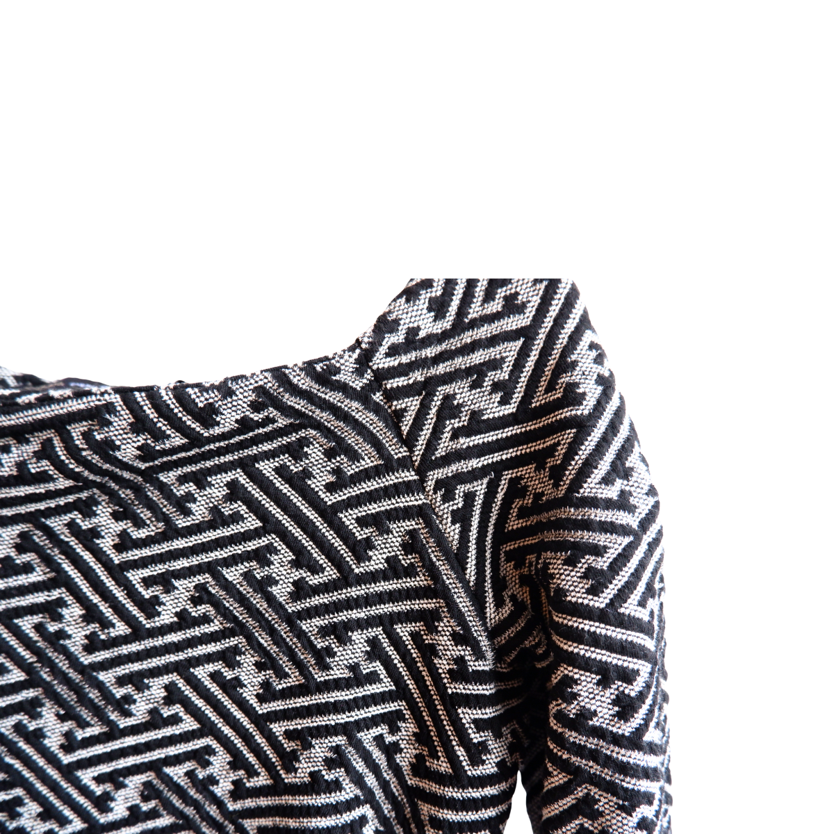 Zwart witte lange jurk NIEUWSTAAT