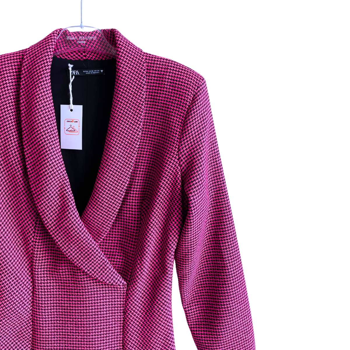 Roze geruit kleedje/lange blouse