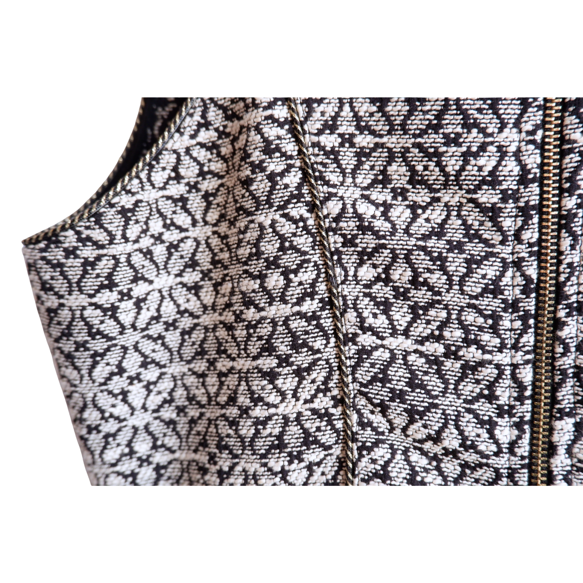 Zwart/wit cocktailjurk