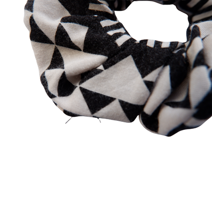 Scrunchie zwart wit
