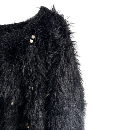 Zwarte zachte gilet