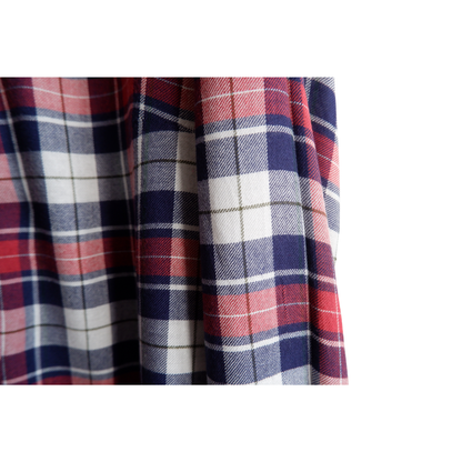 Blauw-rood geruit hemd