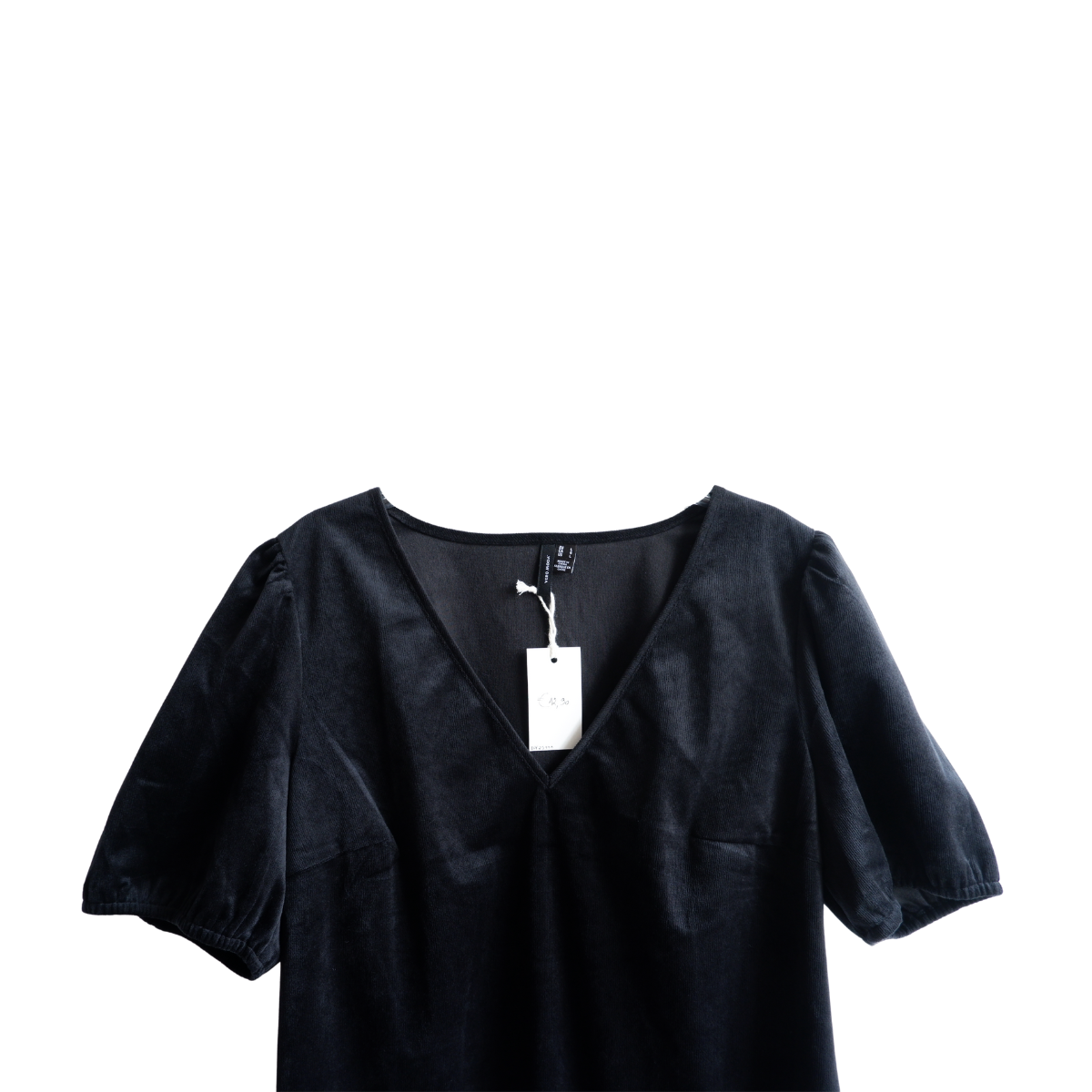 Zwart kleedje pofmouwen