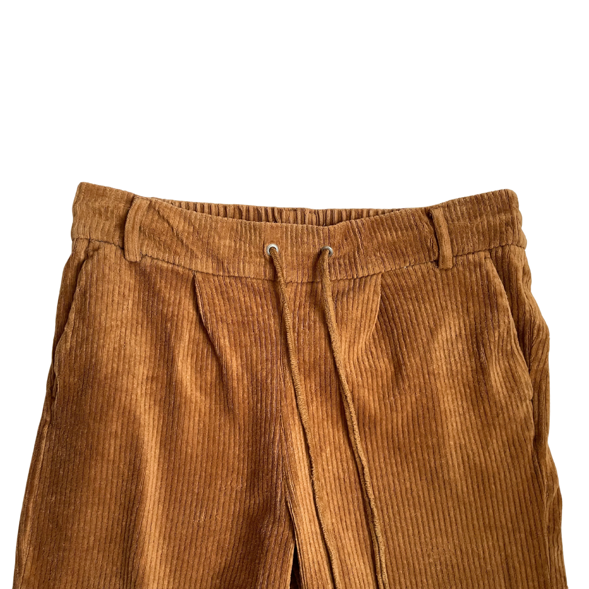 Bruine ribfluwelen broek