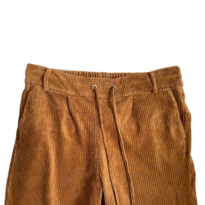 Bruine ribfluwelen broek