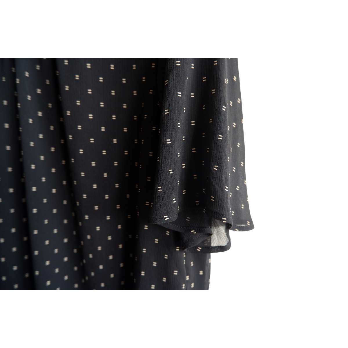 Zwarte blouse met patroon