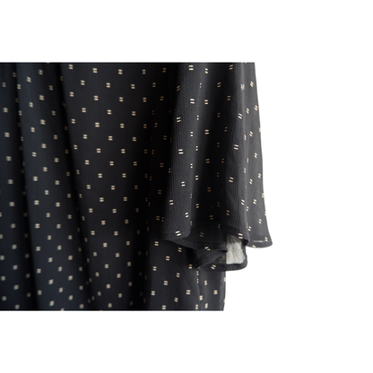 Zwarte blouse met patroon